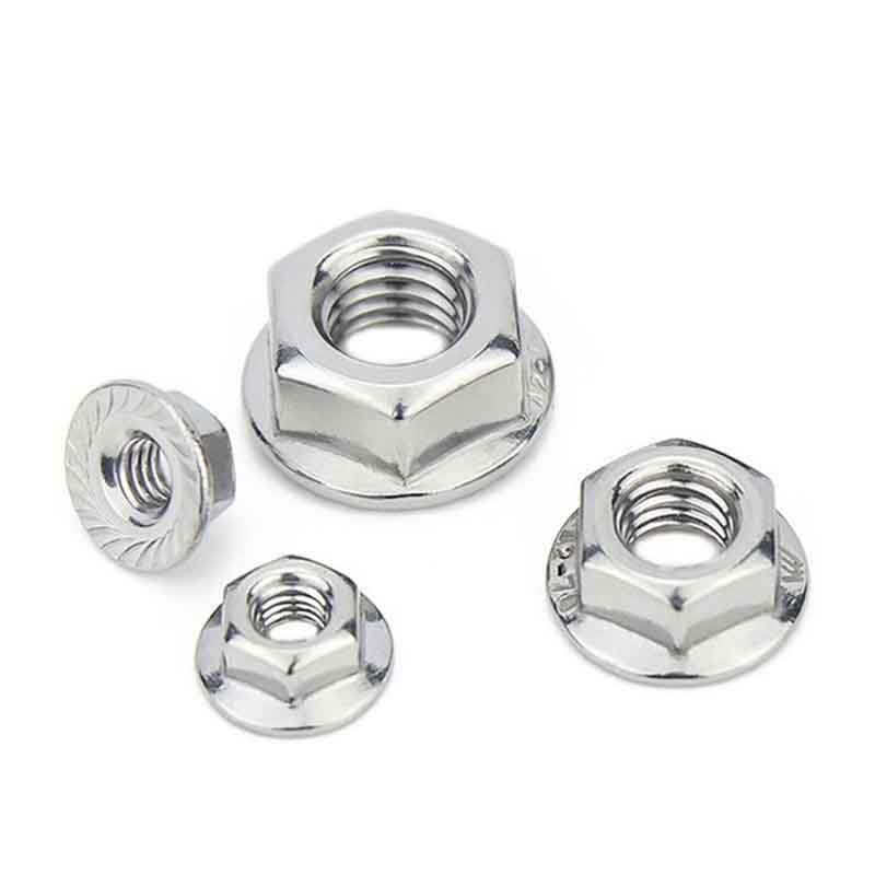 Koud gebogen zeskantmoer met flens