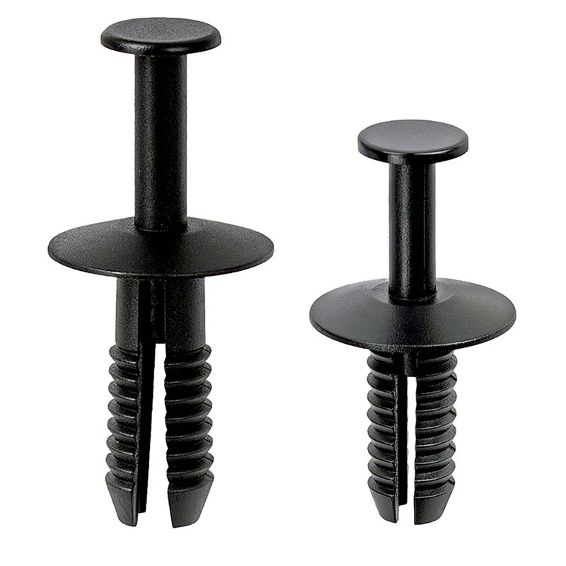 Uitbreidende klinknagelclips Push-type houder