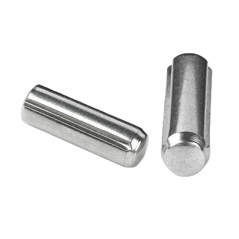 Gegroefde pin volledige lengte parallel gegroefd met piloot