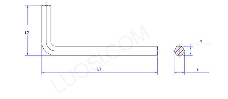 L type hexagon wrench key parameter L type hexagon wrench key parameter