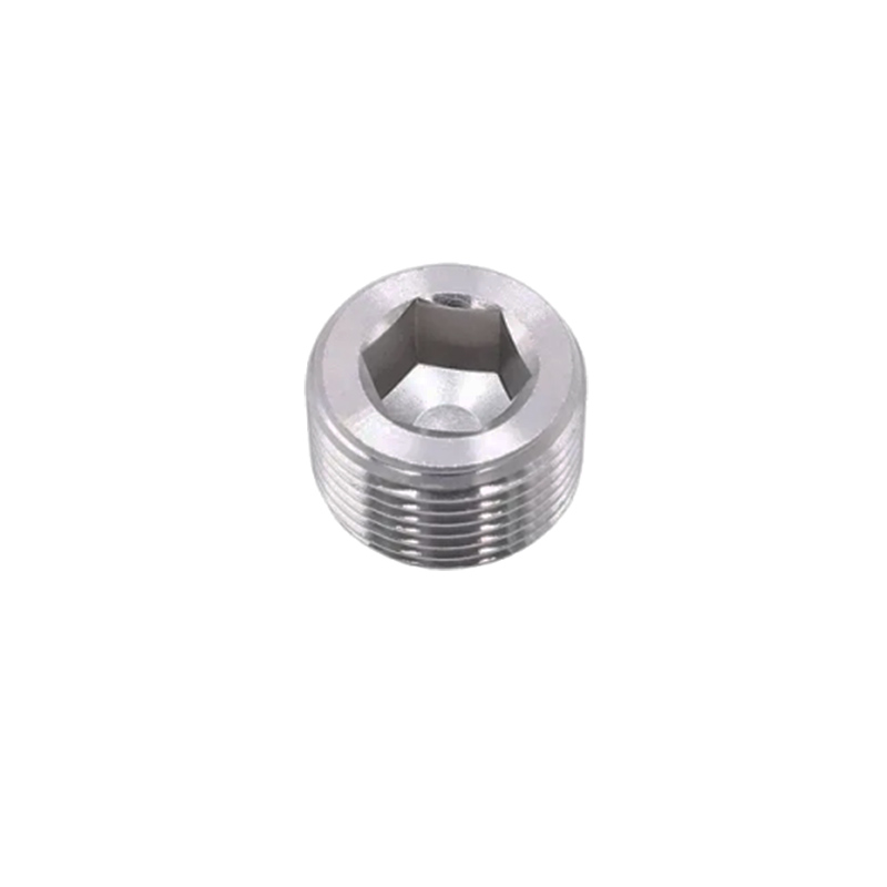 Mannelijke plug met binnenzeskantdraad