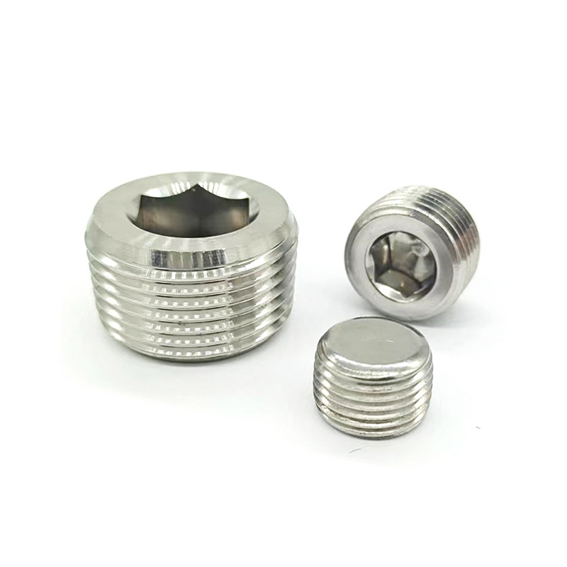 NPT-buisplugfitting met interne zeskantaansluiting