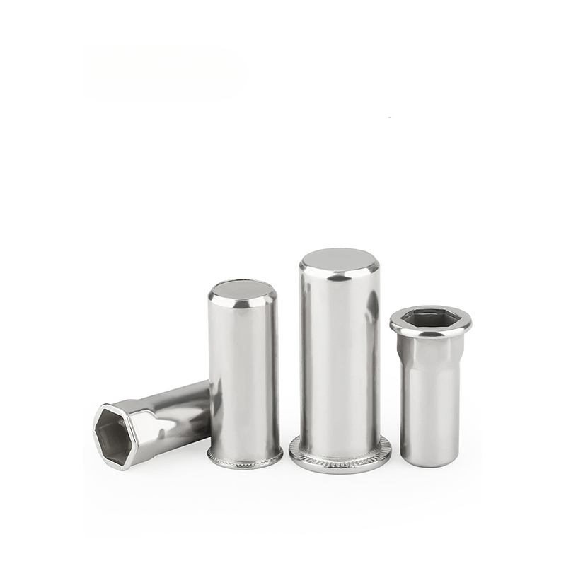 Permanent verankerde verzonken kop geklonken noten