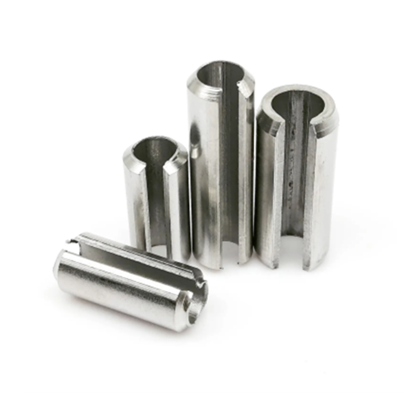 Veerstalen sleuf met elastische pin