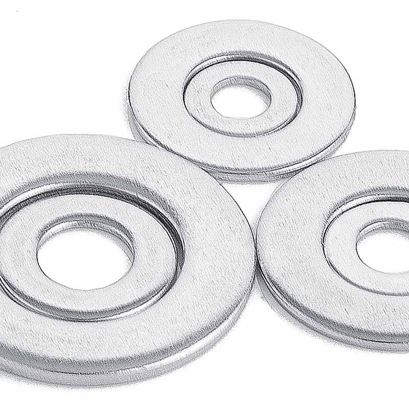 Roestvrijstalen platte sluitring M6